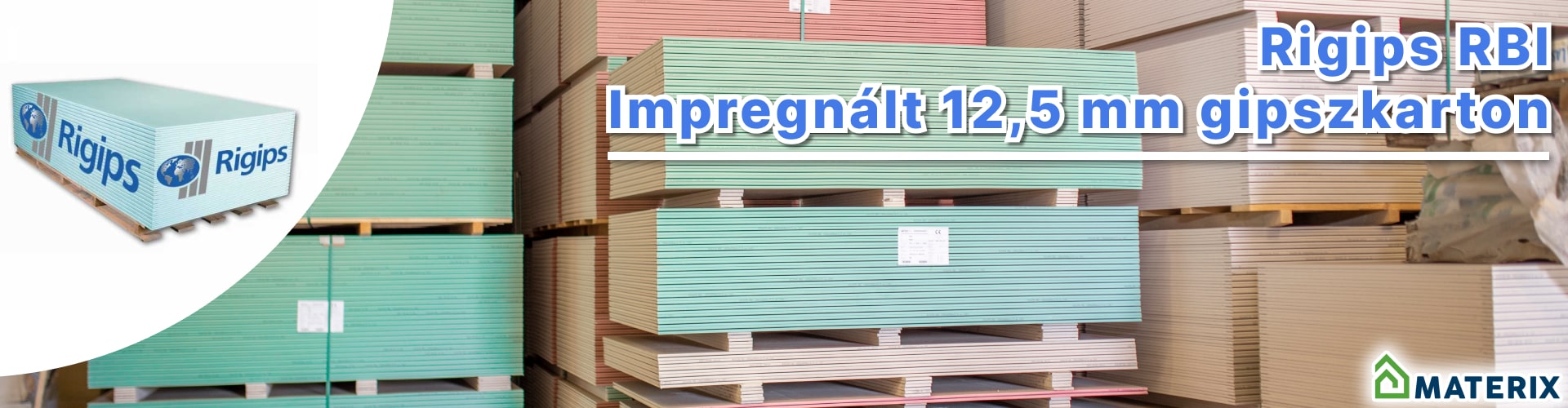 Rigips RBI impregnált gipszkarton